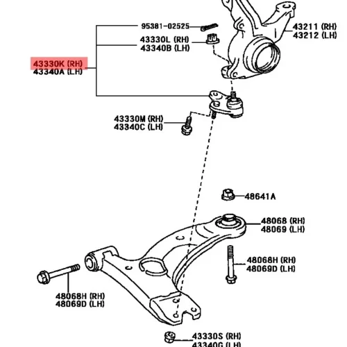 Шаровая опора нижняя TMG TT2006