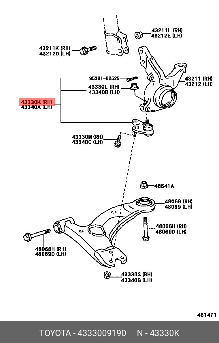 Шаровая опора нижняя TMG TT2006